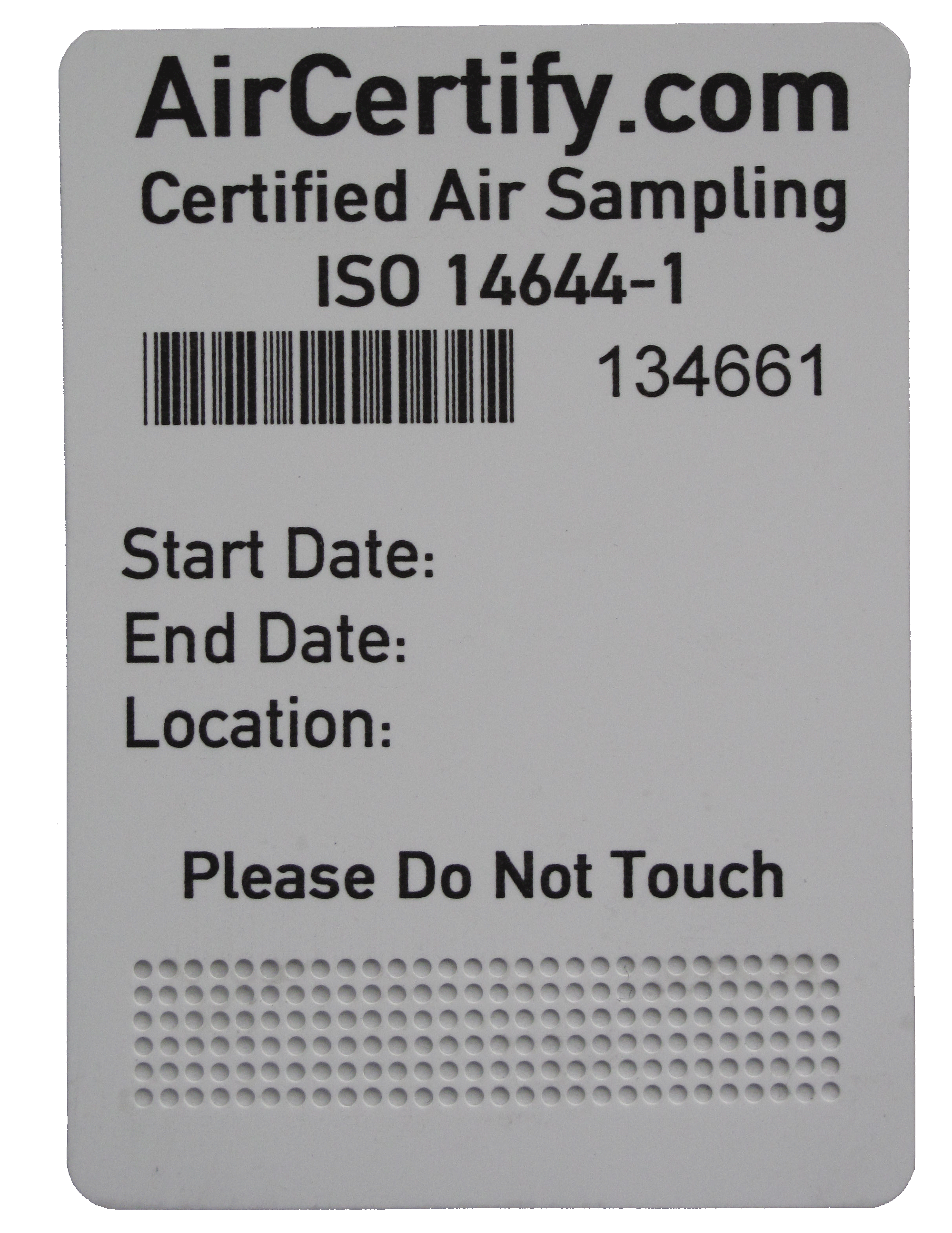 Air Quality Certification