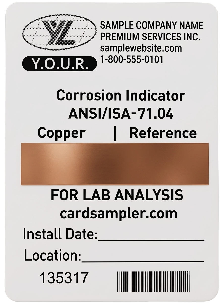 CardSampler corrosion indicator card