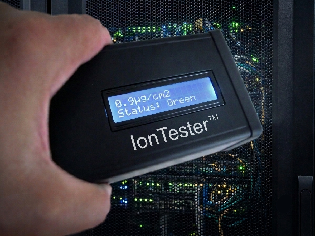 Ion tester used for data center corrosion diagnostics